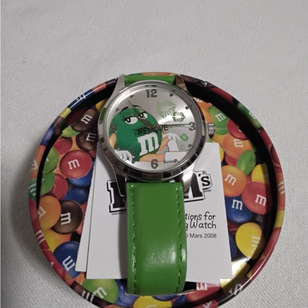 Avon Green M&M's Watch